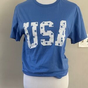 Jerzees Blue USA Graphic Tee
